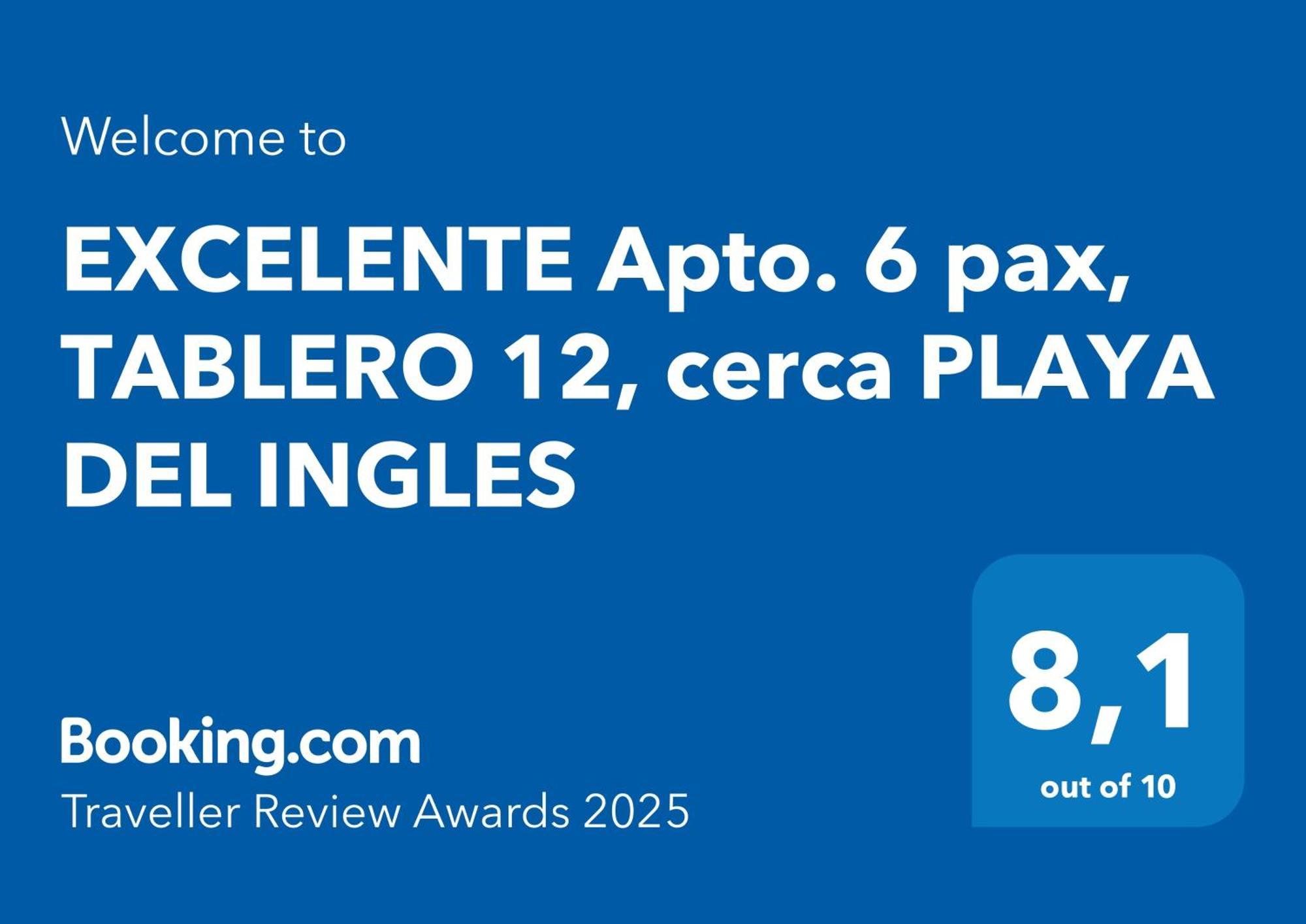 Excelente Apto. 6 Pax, 12, Cerca Playa Del Ingles Appartamento El Tablero (Las Palmas)
